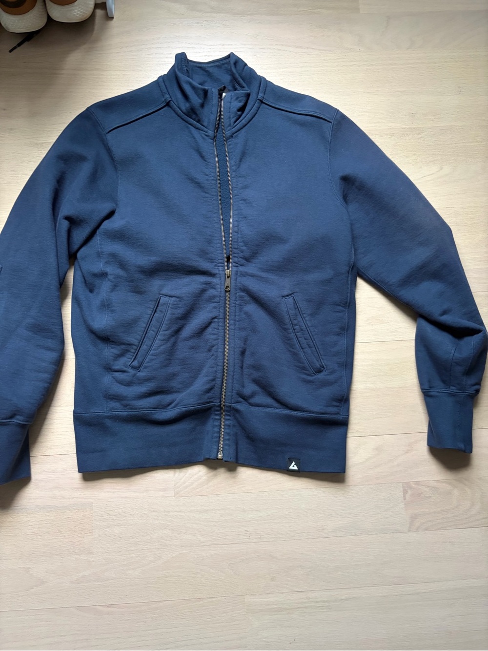 American Giant Men's Navy Full-Zip Sweater